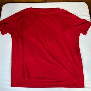 Lululemon Short Sleeve Activewear Shirt Women's 2XL Red